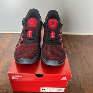 NWT. Adidas DON 2. Red and black shoes. Size 10.5